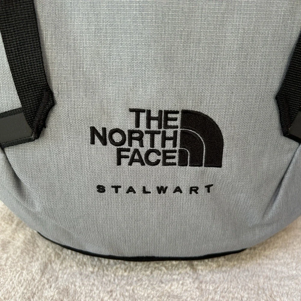 The North Face Stalwart Laptop Backpack Black/Gray Invisalign‎ Logo BNWT